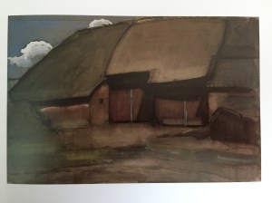 Mondriaan boerderij schilderij